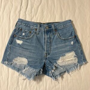 Levi’s 501 High Waisted Jean Shorts